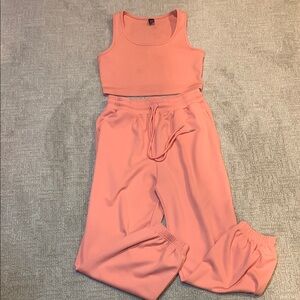 SHEIN Women's Peach Tank Top and Pants Set